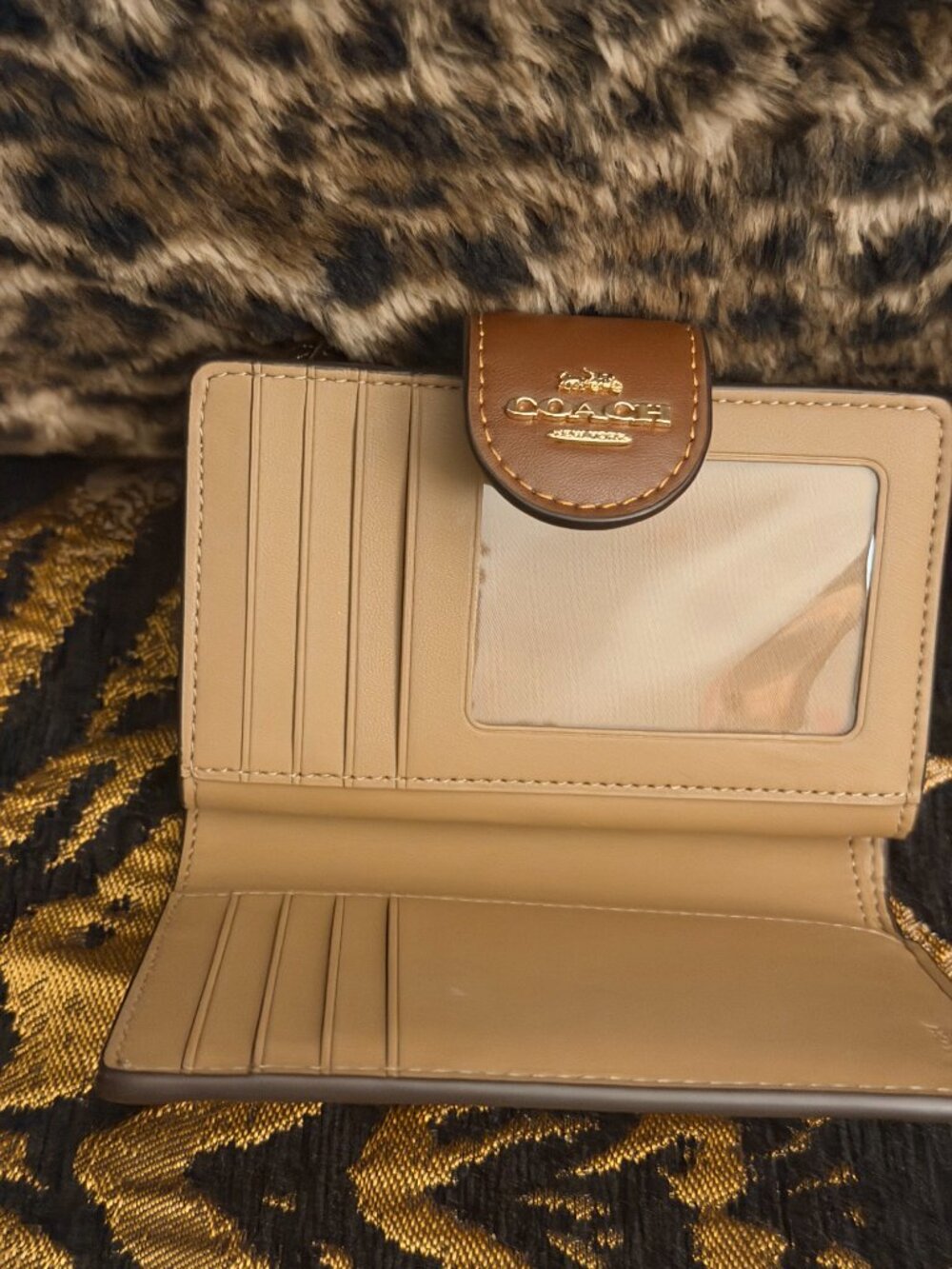 Coach 3 pc bundle Brown Signature Rowan, make up case, & wallet EXCELLENT - Picture 8 of 15